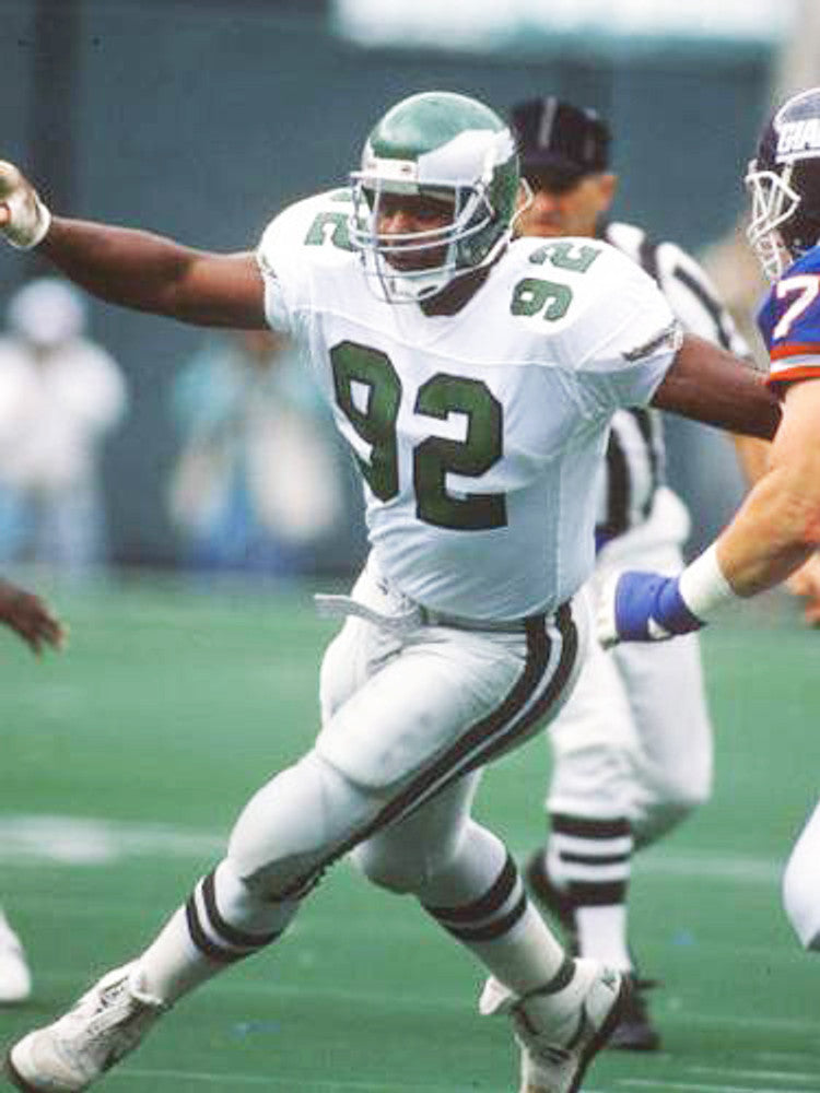 Philadelphia Eagles 1990s Name Number NFL jersey front view