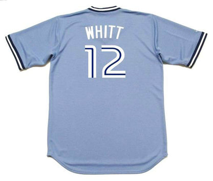 Toronto Blue Jays Ernie Whitt Cooperstown MLB jersey front view