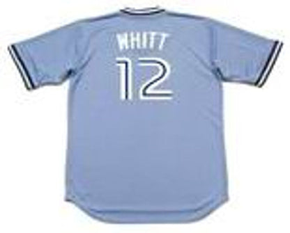 Toronto Blue Jays Ernie Whitt Cooperstown MLB jersey front view