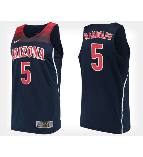 Arizona Wildcats 5 On Randolph Navy Alternate College Basketball Jersey stitched basketball jersey for game day fanwear