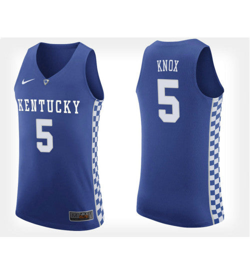 Kentucky Wildcats 5 Kevin Knox Blue Home College Basketball Jersey | Stitched Jersey RTJS 3563