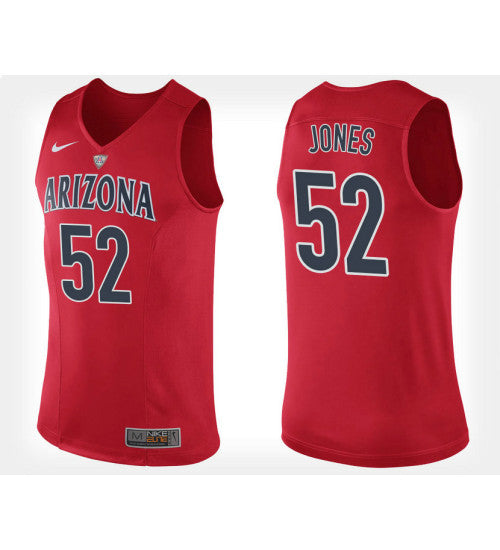 Arizona Wildcats 52 Kory Jones Red Home College Basketball Jersey | Stitched Jersey RTJS 5502