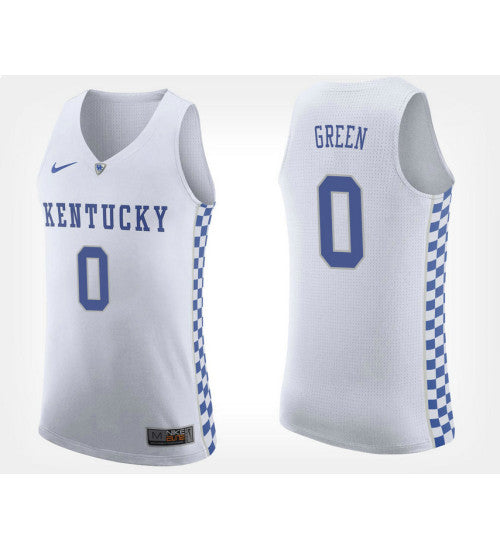Kentucky Wildcats 0 Quade Green White Road College Basketball Jersey | Stitched Jersey RTJS 3671