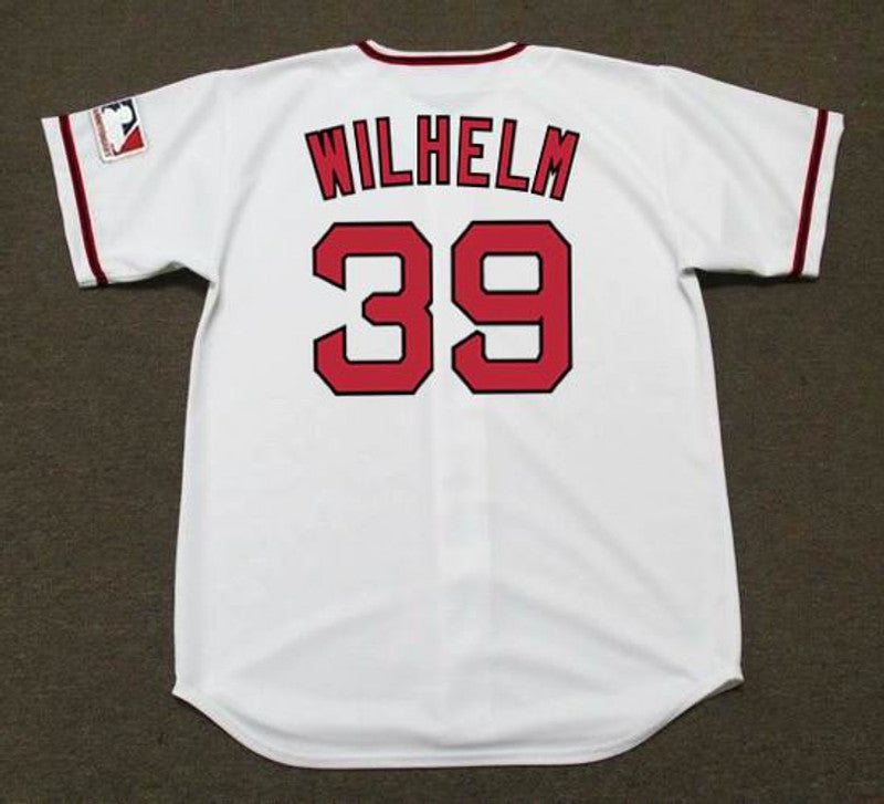 Hoyt Wilhelm California Angels 1969 Cooperstown Home Baseball Stitched Jersey jersey front view
