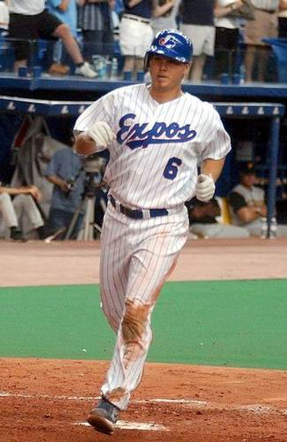 Montreal Expos Brad Wilkerson MLB jersey front view
