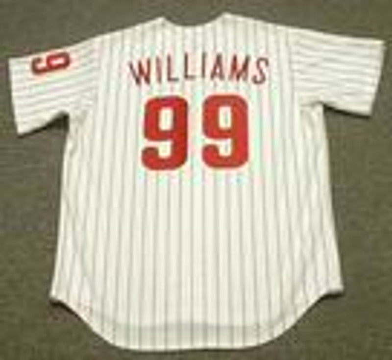 Philadelphia Phillies Mitch Williams MLB jersey front view