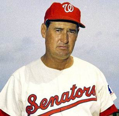 Ted Williams Washington Senators 1969 Home Throwback Baseball Jersey jersey front view