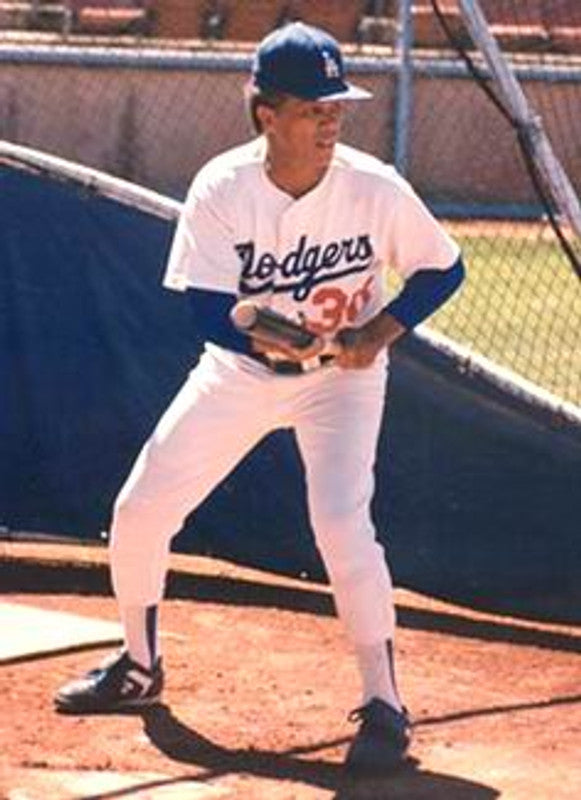 Los Angeles Dodgers Maury Wills 1960s Cooperstown MLB jersey front view