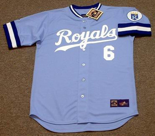 WW KCR 1985 Cooperstown Away Baseball Stitched Jersey, Vintage Baseball Jersey, Retro Sewn Jersey