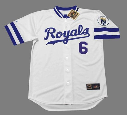 WW KCR 1985 Cooperstown Home Baseball Stitched Jersey, Vintage Baseball Jersey, Retro Sewn Jersey