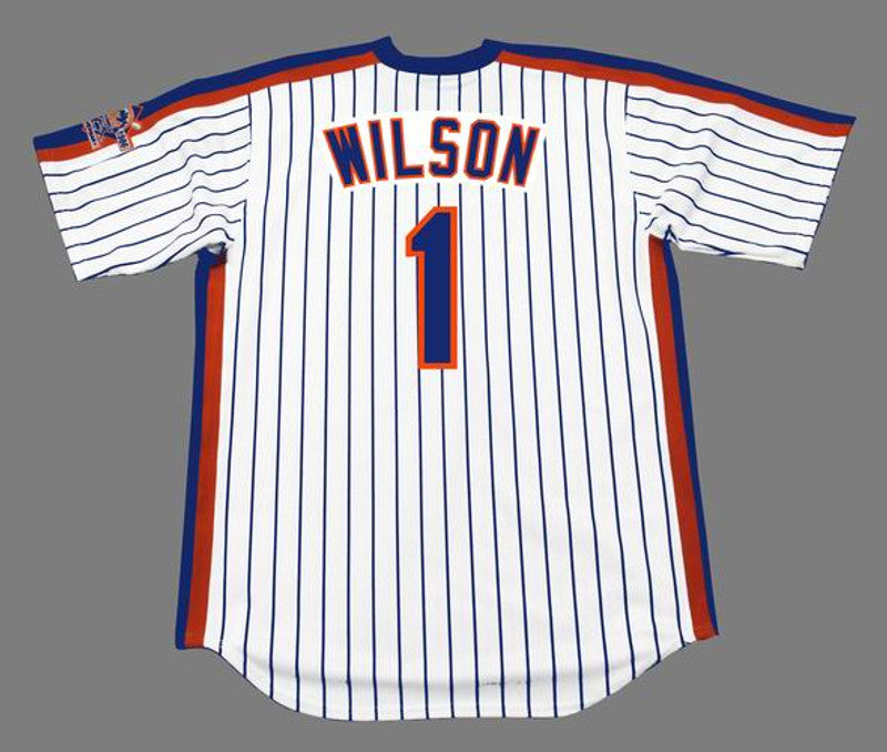 New York Mets Mookie Wilson Cooperstown MLB jersey front view