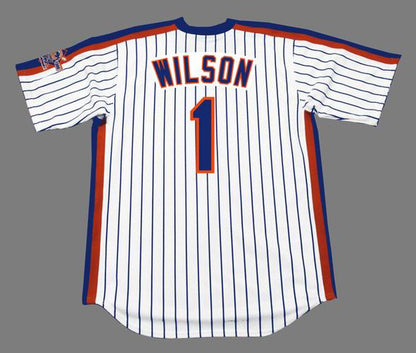 New York Mets Mookie Wilson Cooperstown MLB jersey front view