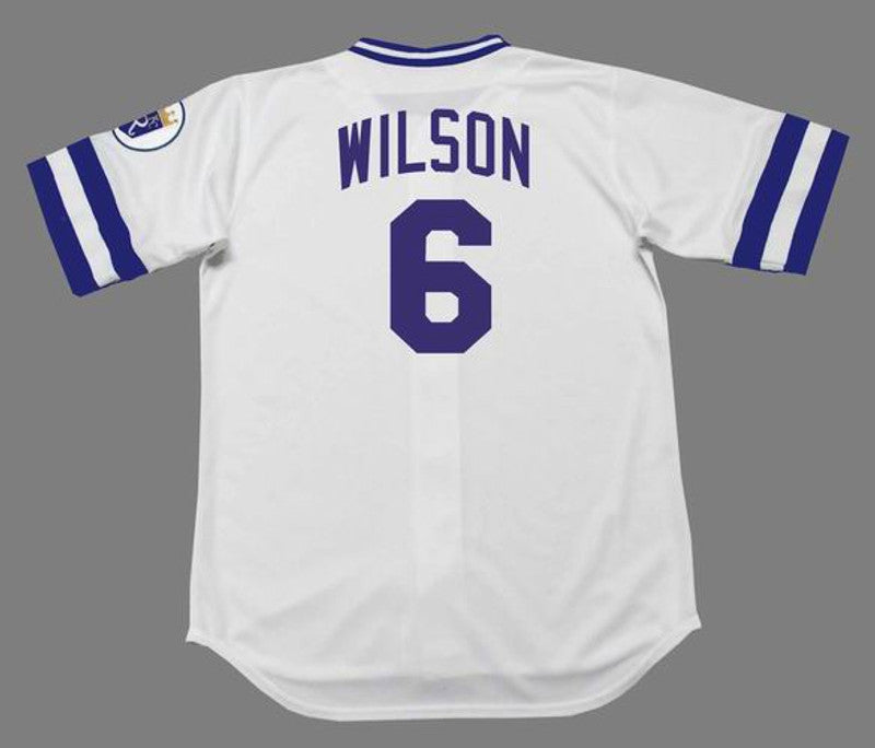 WW KCR 1985 Cooperstown Home Baseball Stitched Jersey, Vintage Baseball Jersey, Retro Sewn Jersey