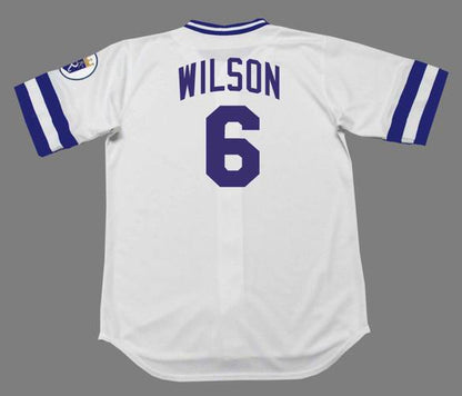 WW KCR 1985 Cooperstown Home Baseball Stitched Jersey, Vintage Baseball Jersey, Retro Sewn Jersey