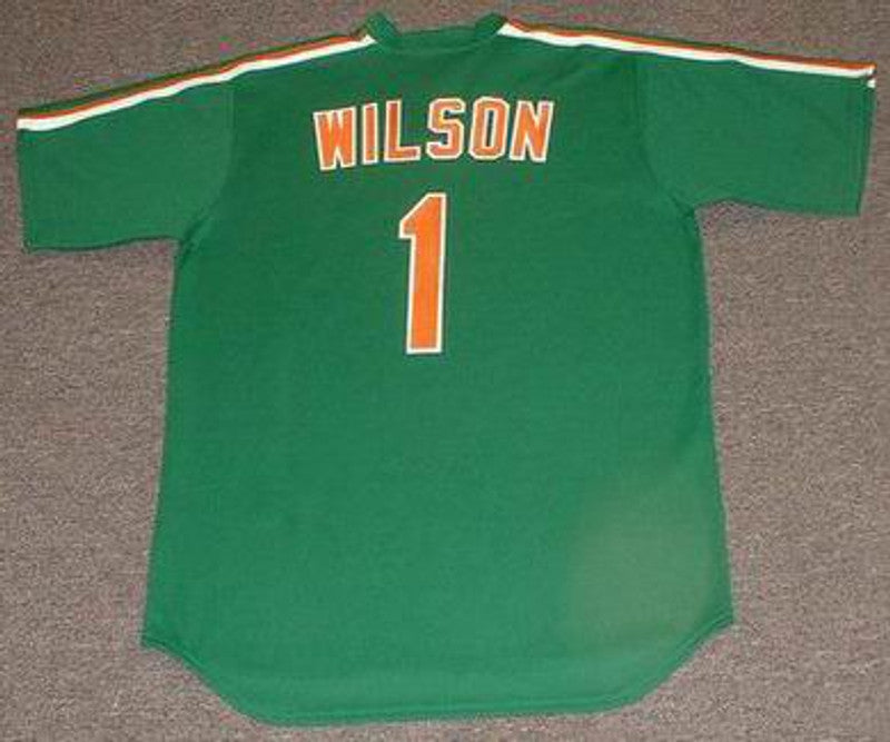 New York Mets Mookie Wilson Cooperstown St Pattys MLB jersey front view