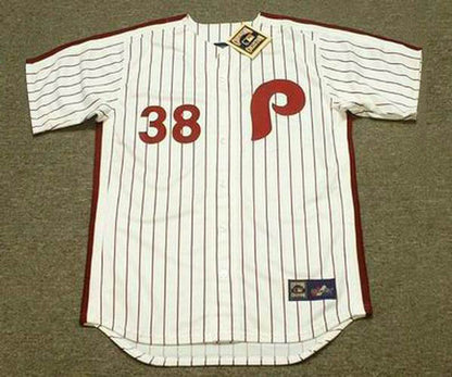 Philadelphia Phillies Rick Wise Cooperstown MLB jersey front view