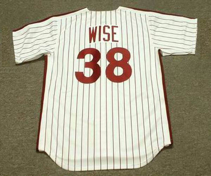 Philadelphia Phillies Rick Wise Cooperstown MLB jersey front view