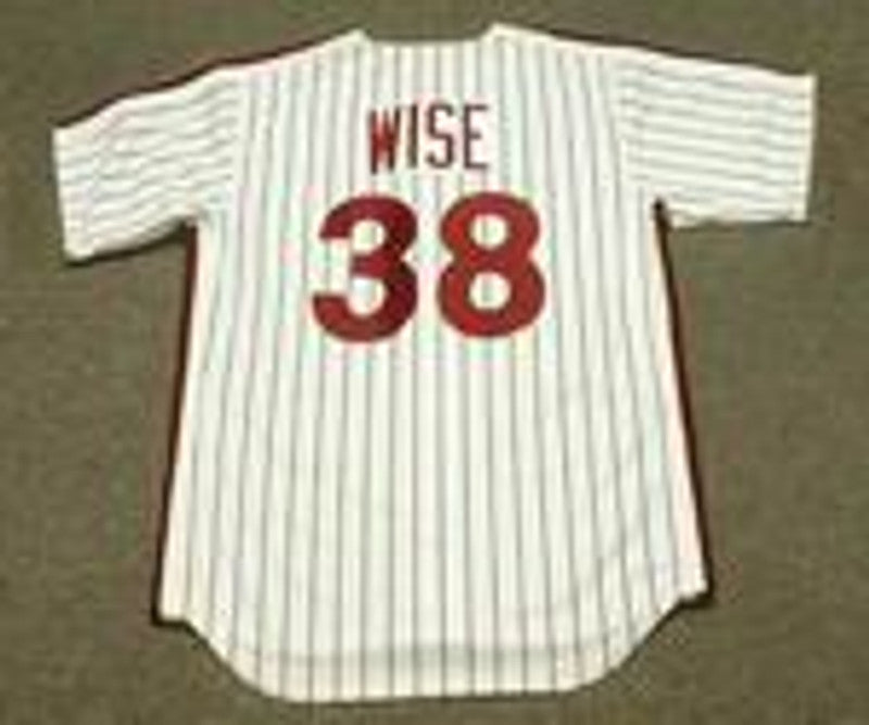 Philadelphia Phillies Rick Wise Cooperstown MLB jersey front view