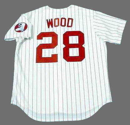 Chicago White Sox Wilbur Wood 1970s MLB jersey front view