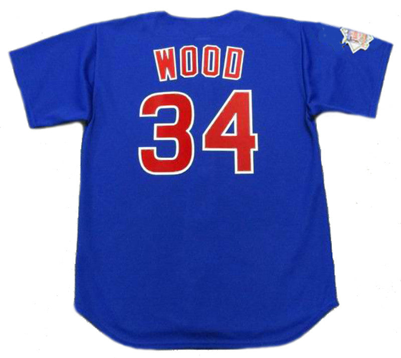 Chicago Cubs Kerry Wood MLB jersey front view
