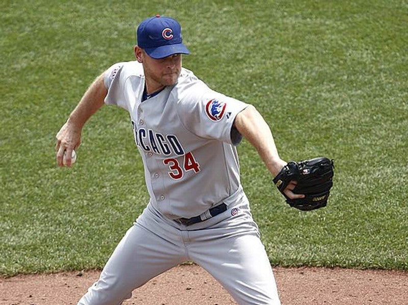 Chicago Cubs Kerry Wood MLB jersey front view