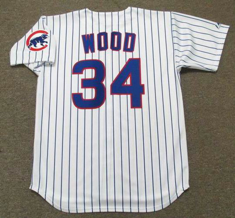 Chicago Cubs Kerry Wood MLB jersey front view