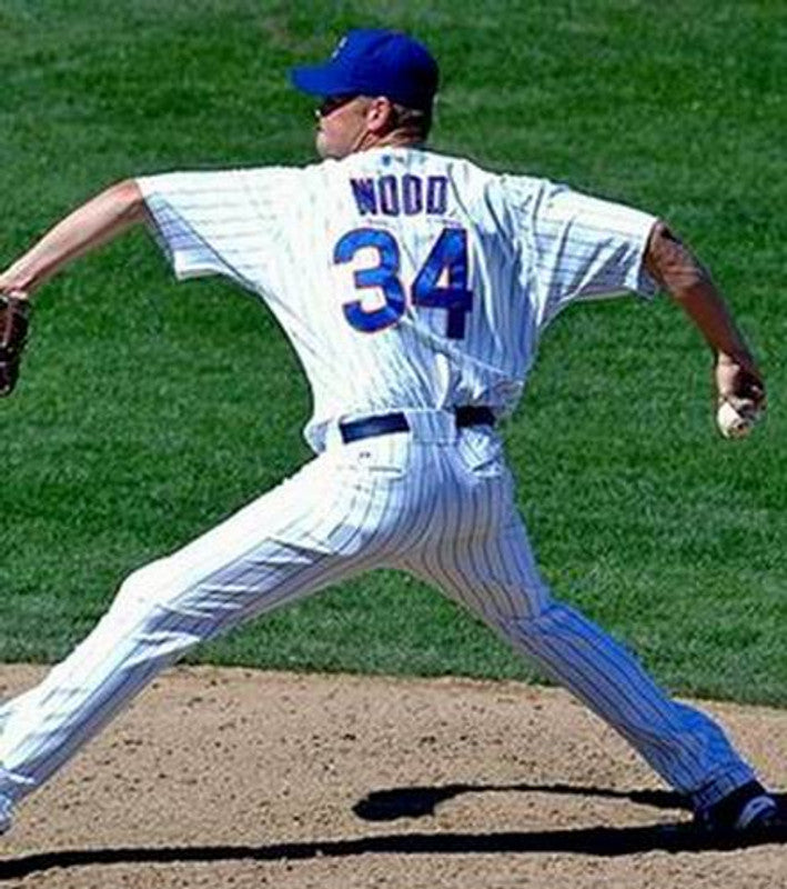 Chicago Cubs Kerry Wood MLB jersey front view