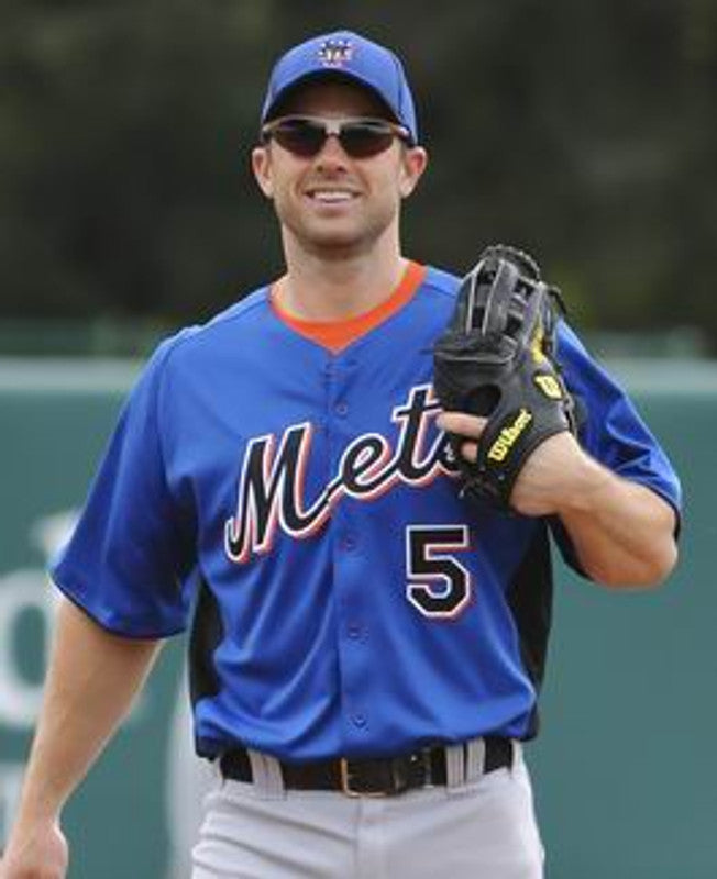 New York Mets David Wright 1980s Cooperstown St MLB jersey front view