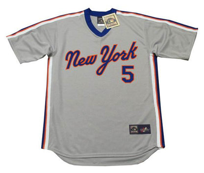 DW NYM 1987 Cooperstown Away Baseball Stitched Jersey, Vintage Baseball Jersey, Retro Sewn Jersey