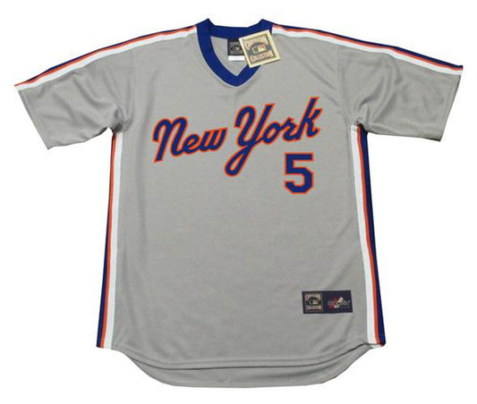 DW NYM 1987 Cooperstown Away Baseball Stitched Jersey, Vintage Baseball Jersey, Retro Sewn Jersey