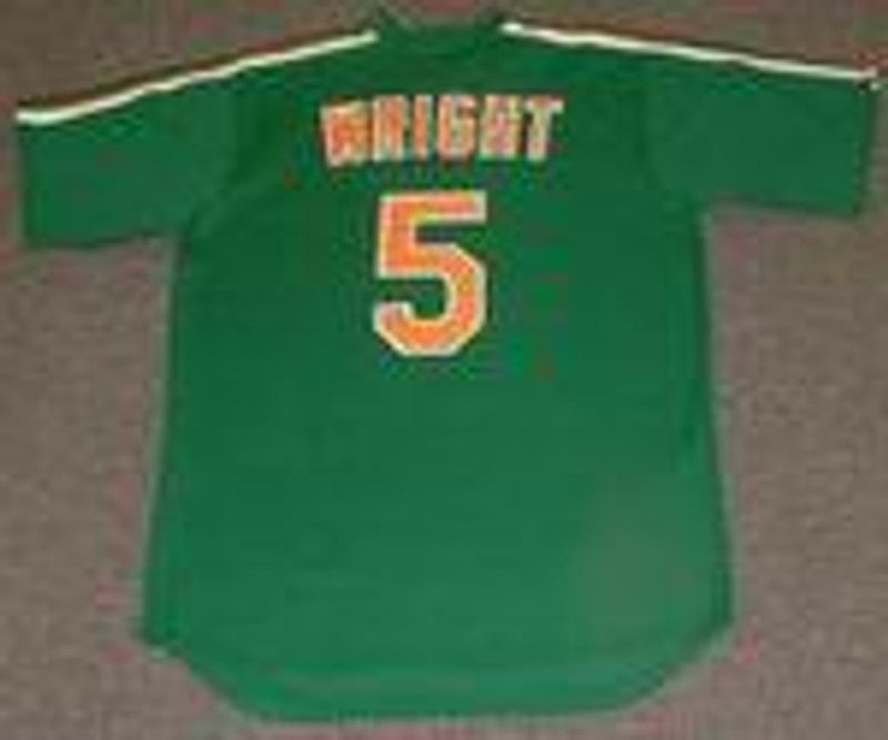 New York Mets David Wright 1980s Cooperstown St MLB jersey front view