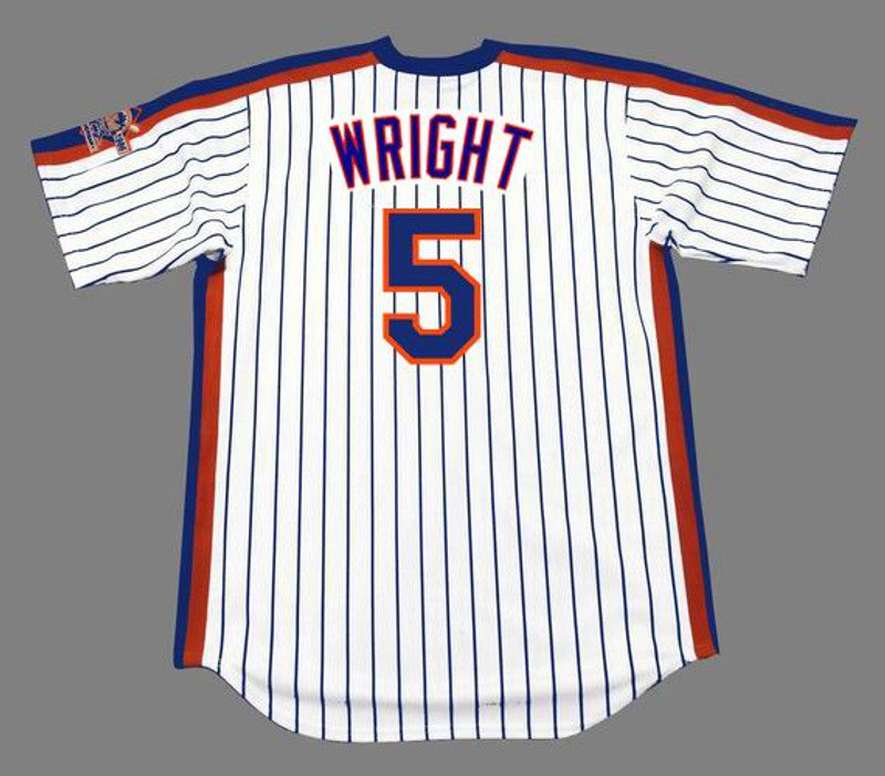 New York Mets David Wright MLB jersey front view