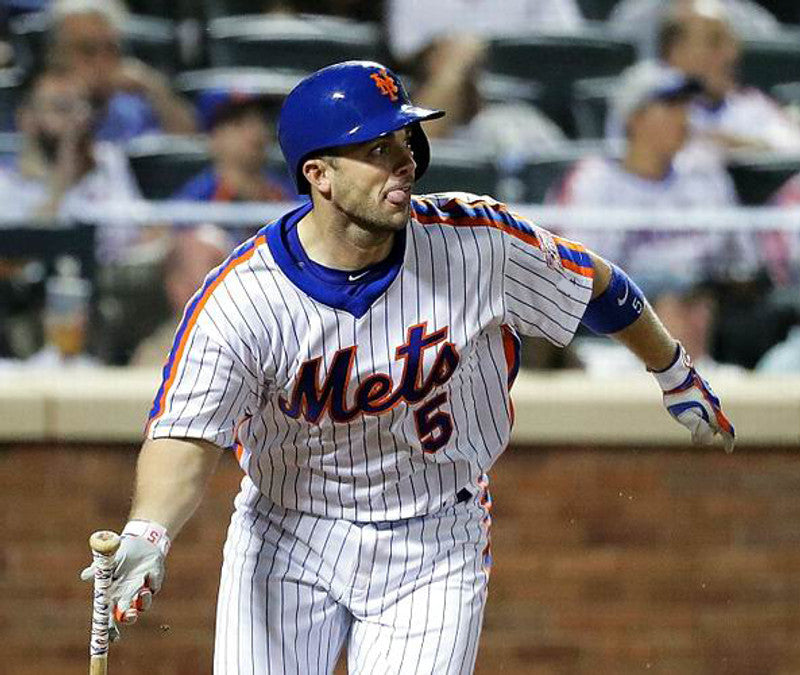 New York Mets David Wright MLB jersey front view