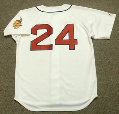 Cleveland Indians Early Wynn 1950s Cooperstown MLB jersey front view