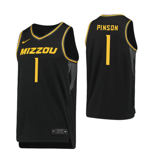 Xavier Pinson Missouri Tigers Xavier Pinson Missouri Tigers Jersey Black stitched throwback college basketball jersey