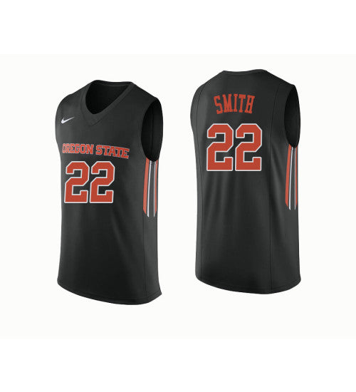 Oregon State Beavers #22 Xavier Smith College Basketball Jersey Black stitched college jersey