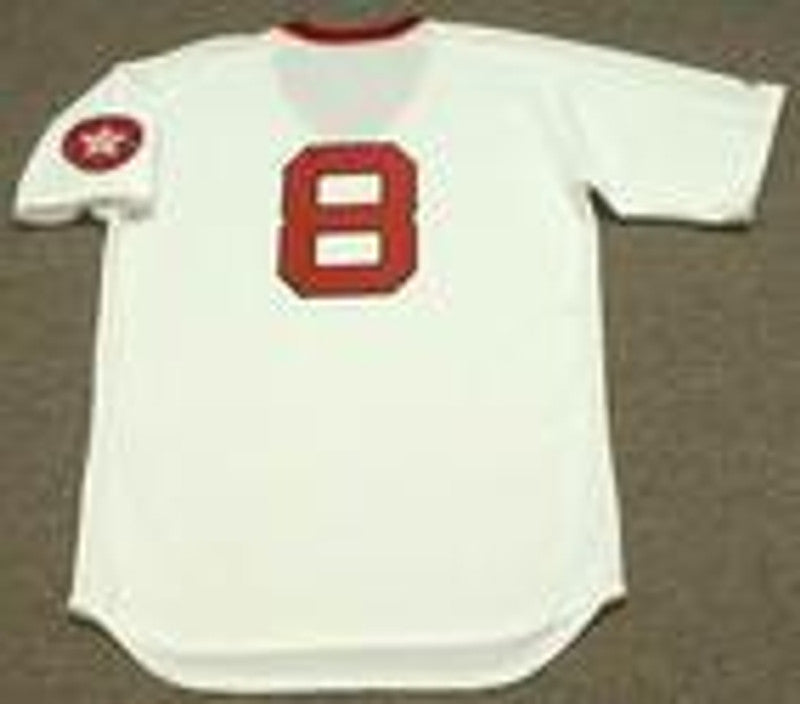 Boston Red Sox Carl Yastrzemski Cooperstown MLB jersey front view