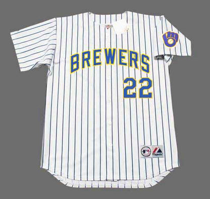 Milwaukee Brewers Christian Yelich MLB jersey front view