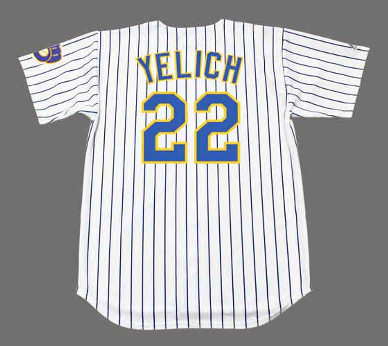 Milwaukee Brewers Christian Yelich MLB jersey front view