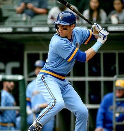 Milwaukee Brewers Christian Yelich 1980s MLB jersey front view