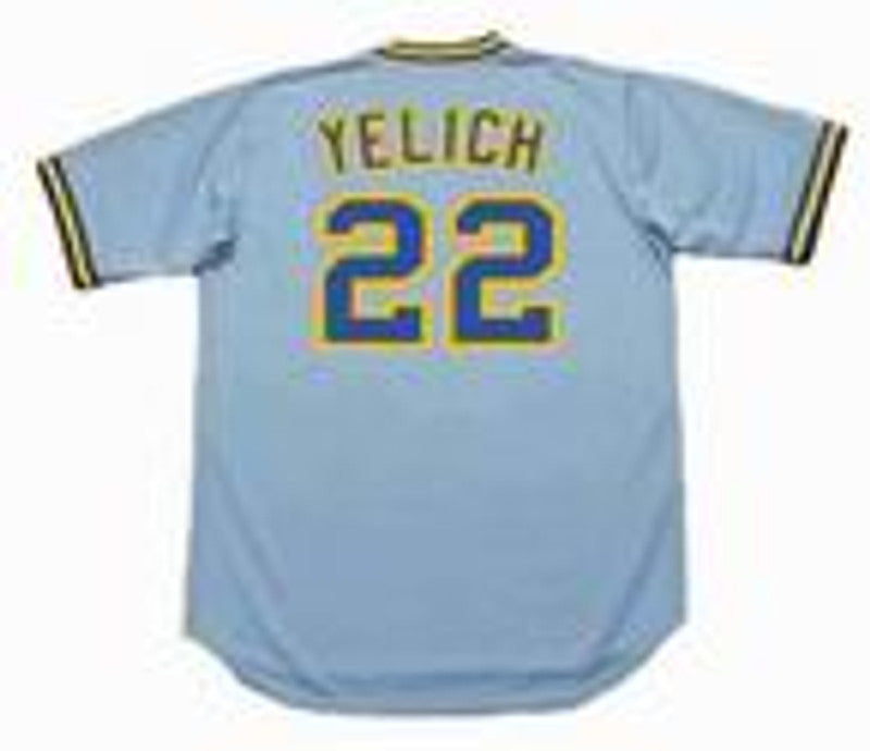 Milwaukee Brewers Christian Yelich 1980s MLB jersey front view