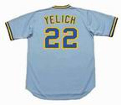 Milwaukee Brewers Christian Yelich 1980s MLB jersey front view