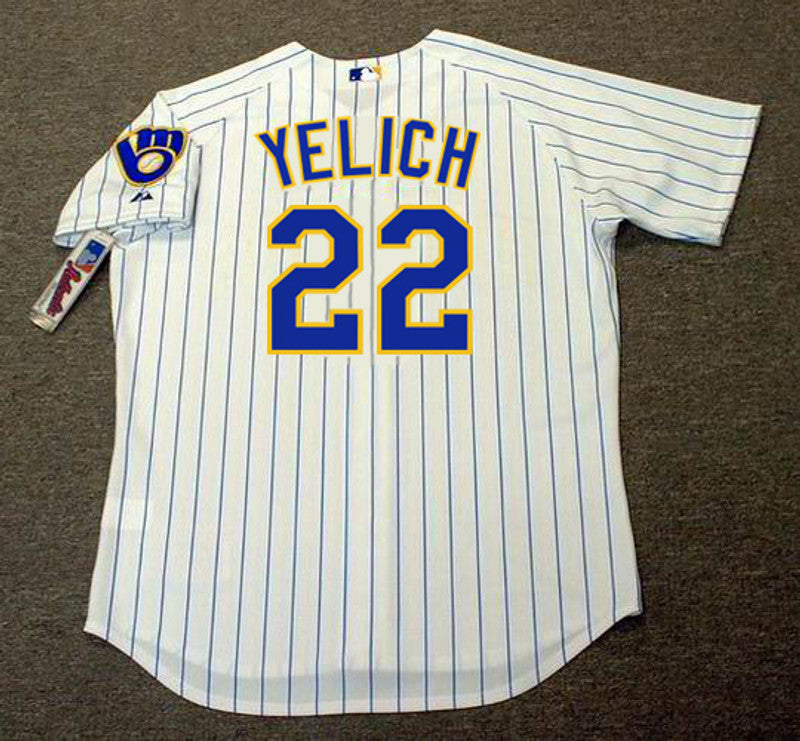 Milwaukee Brewers Christian Yelich MLB jersey front view