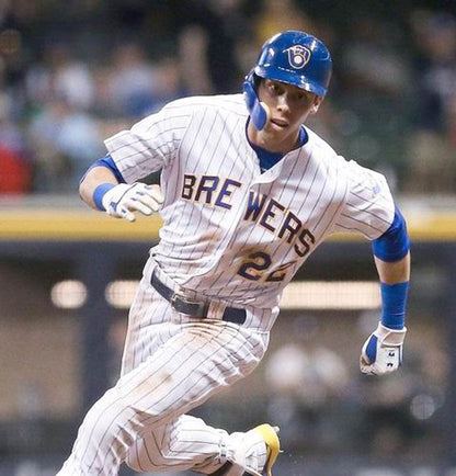 Milwaukee Brewers Christian Yelich MLB jersey front view