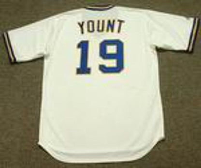 RY MB Milwaukee 1974 Cooperstown Throwback Home Stitched Jersey, Vintage Baseball Jersey, Retro Sewn Jersey