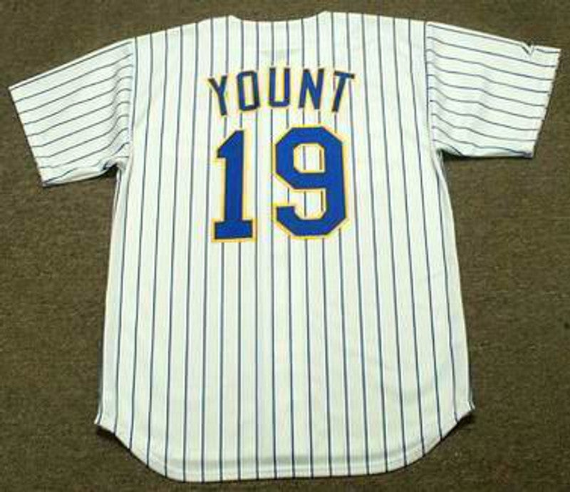 Milwaukee Brewers Robin Yount Cooperstown MLB jersey front view