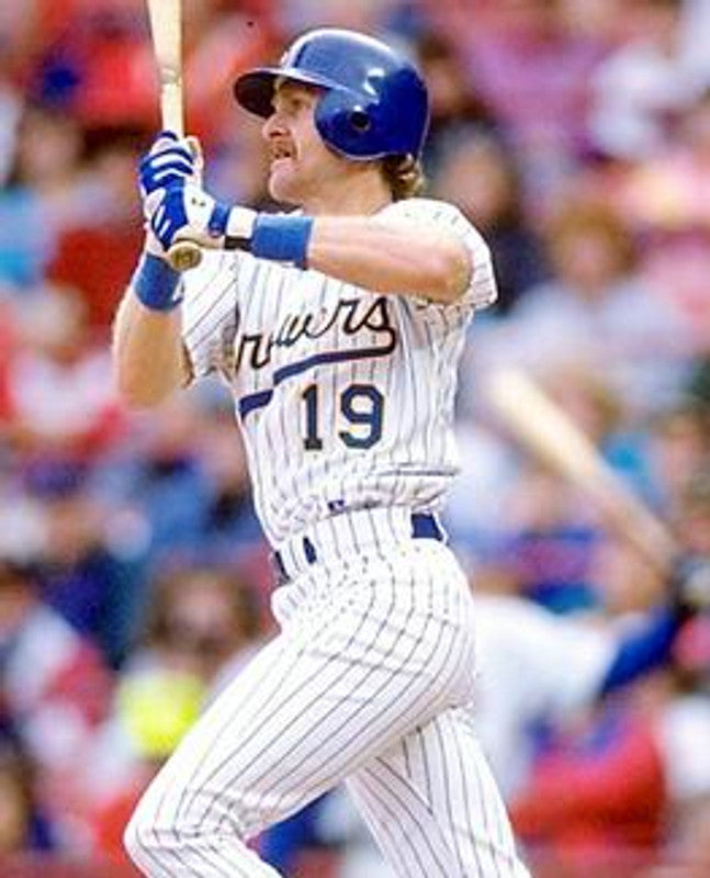 Milwaukee Brewers 1990s Cooperstown Name Number MLB jersey front view