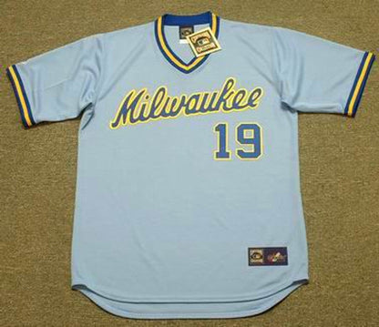 RY MB Milwaukee 1984 Cooperstown Throwback Away Stitched Jersey, Vintage Baseball Jersey, Retro Sewn Jersey