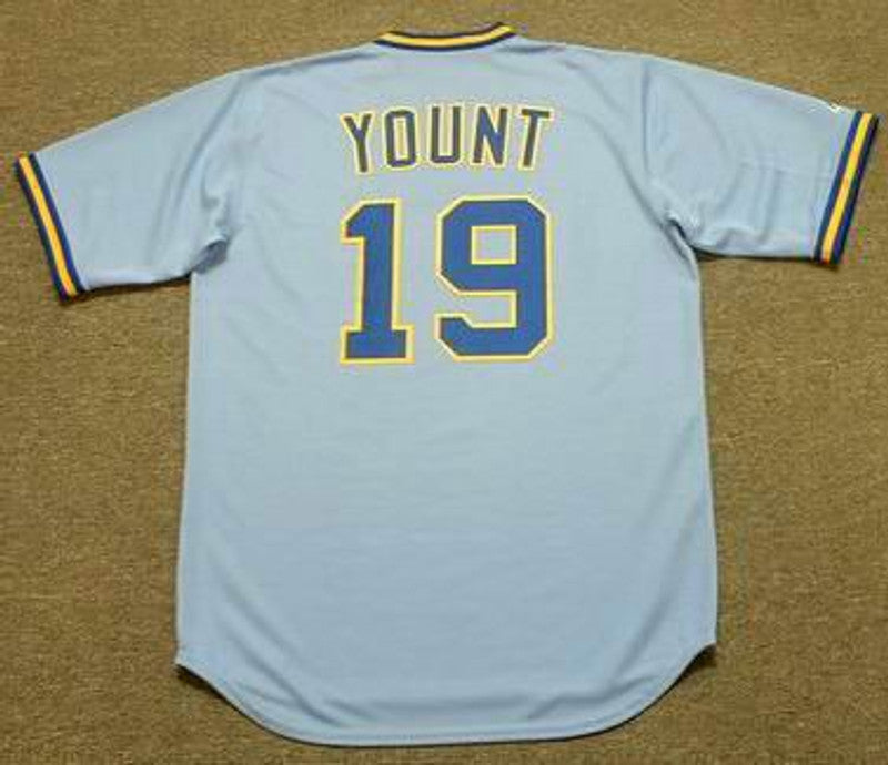 RY MB Milwaukee 1984 Cooperstown Throwback Away Stitched Jersey, Vintage Baseball Jersey, Retro Sewn Jersey