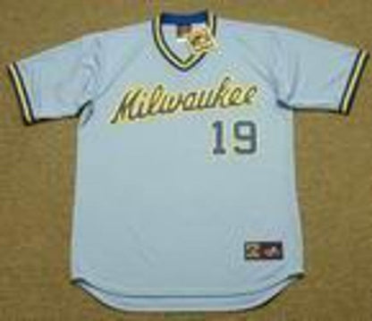 RY MB Milwaukee 1984 Cooperstown Throwback Away Stitched Jersey, Vintage Baseball Jersey, Retro Sewn Jersey